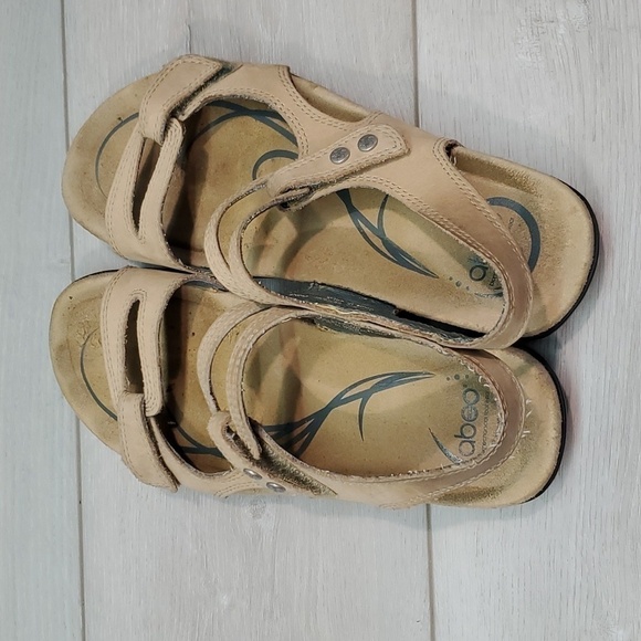 Abeo Womens Crescent Syone Leather Hook&loop Sandals shoes sz 6N - Picture 8 of 13